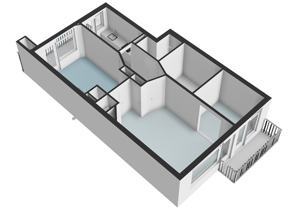 Floor plan - Esmoreitstraat 8H, 1055 CD Amsterdam 